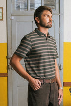 Polo Slim Fit Linear - Oliva