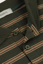 Polo Slim Fit Linear - Oliva