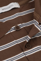 Polo Slim Fit Linear - Café