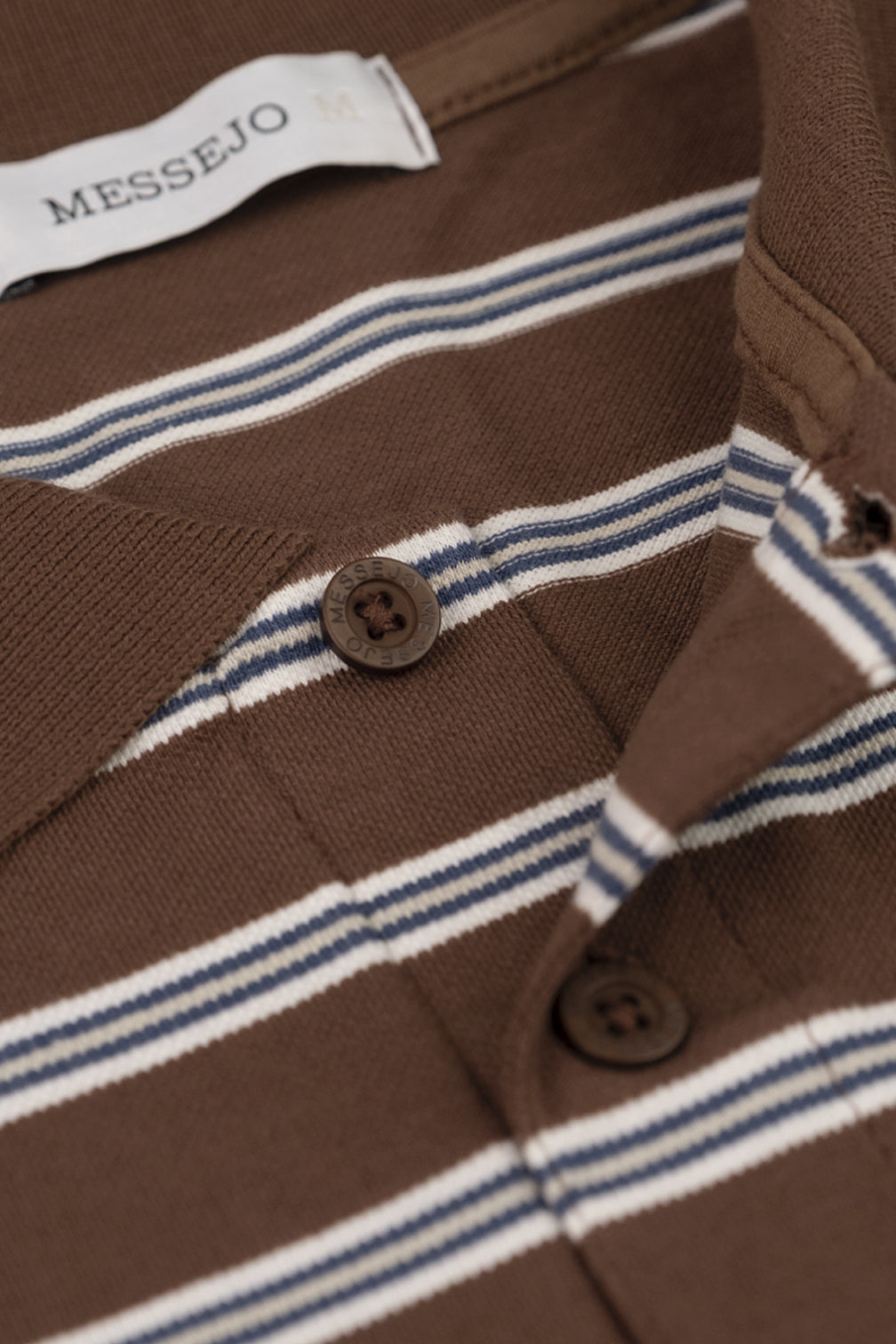 Polo Slim Fit Linear - Café