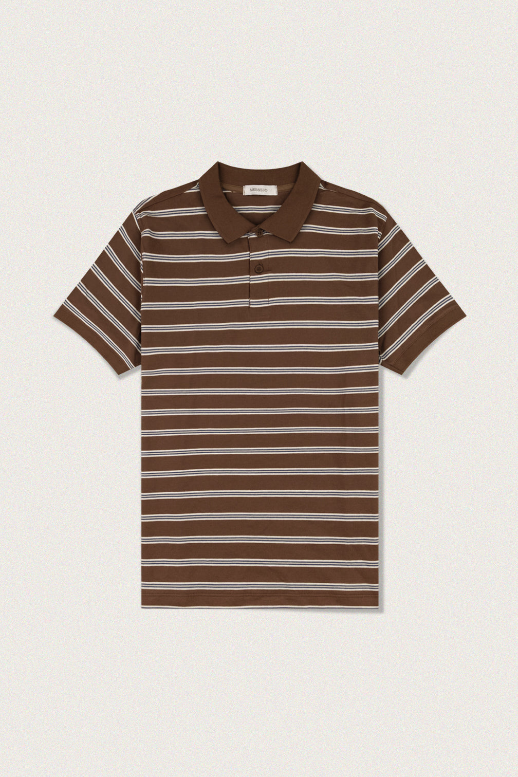 Polo Slim Fit Linear - Café