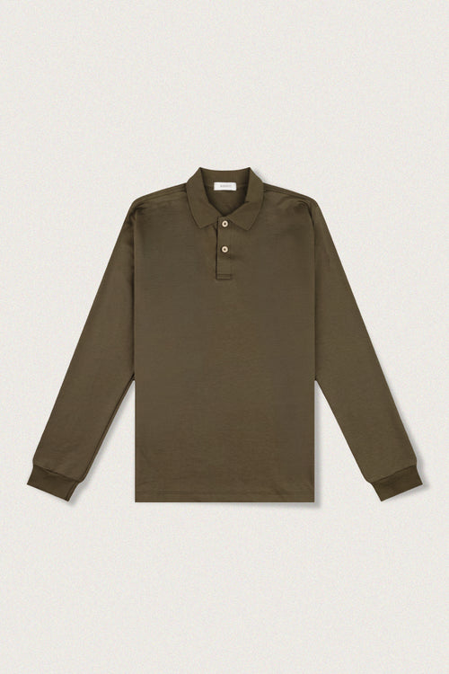 Polo Manga Longa Core - Louro